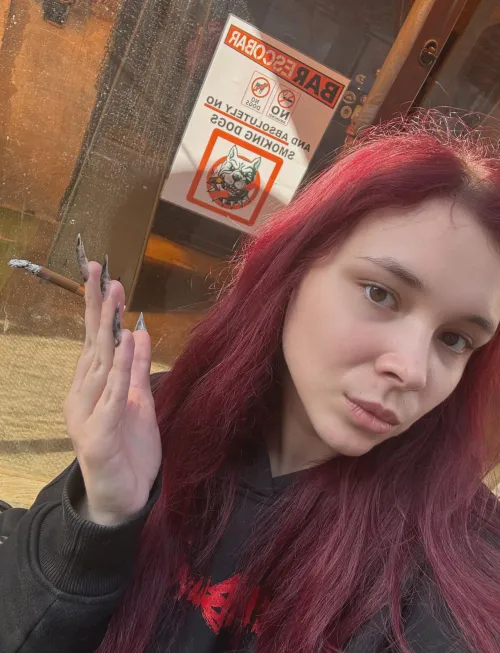 When Im wearing red I feel great