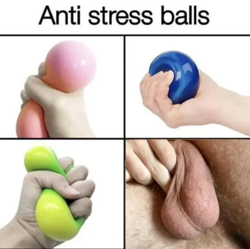 One of the benefits of having a bf with fat saggy balls