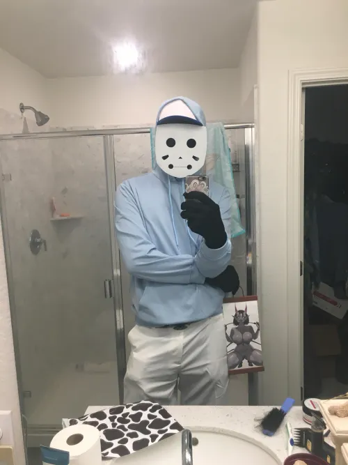 I dressed as mask guy for Sacanime