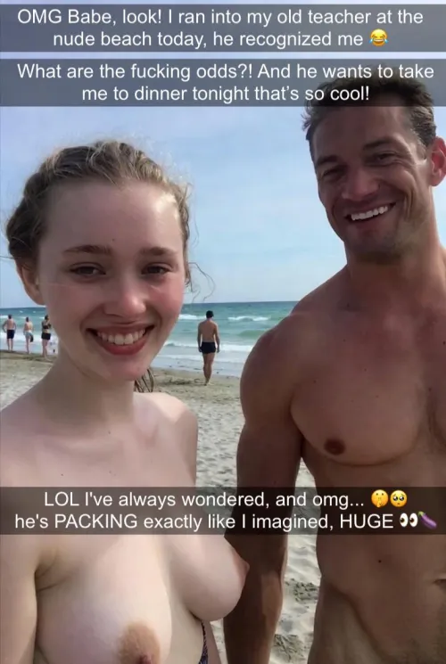 Ran into my old teacher.