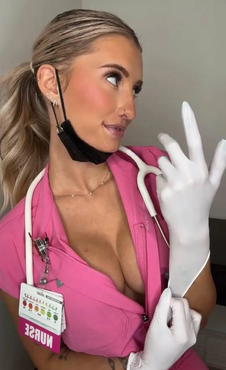 Who wants a naughty blonde nurse today?