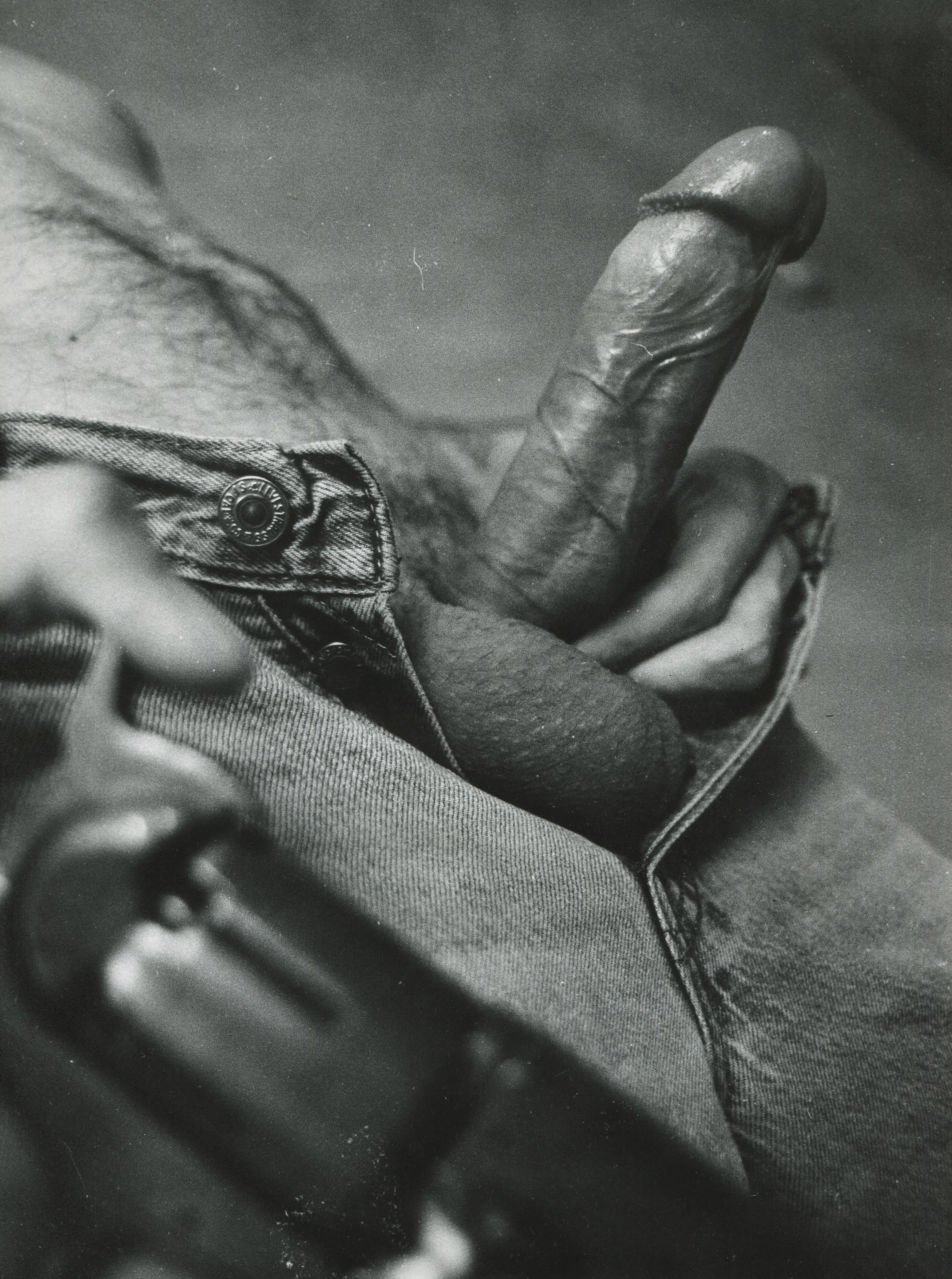 501 and gun (bw print from 35mm)