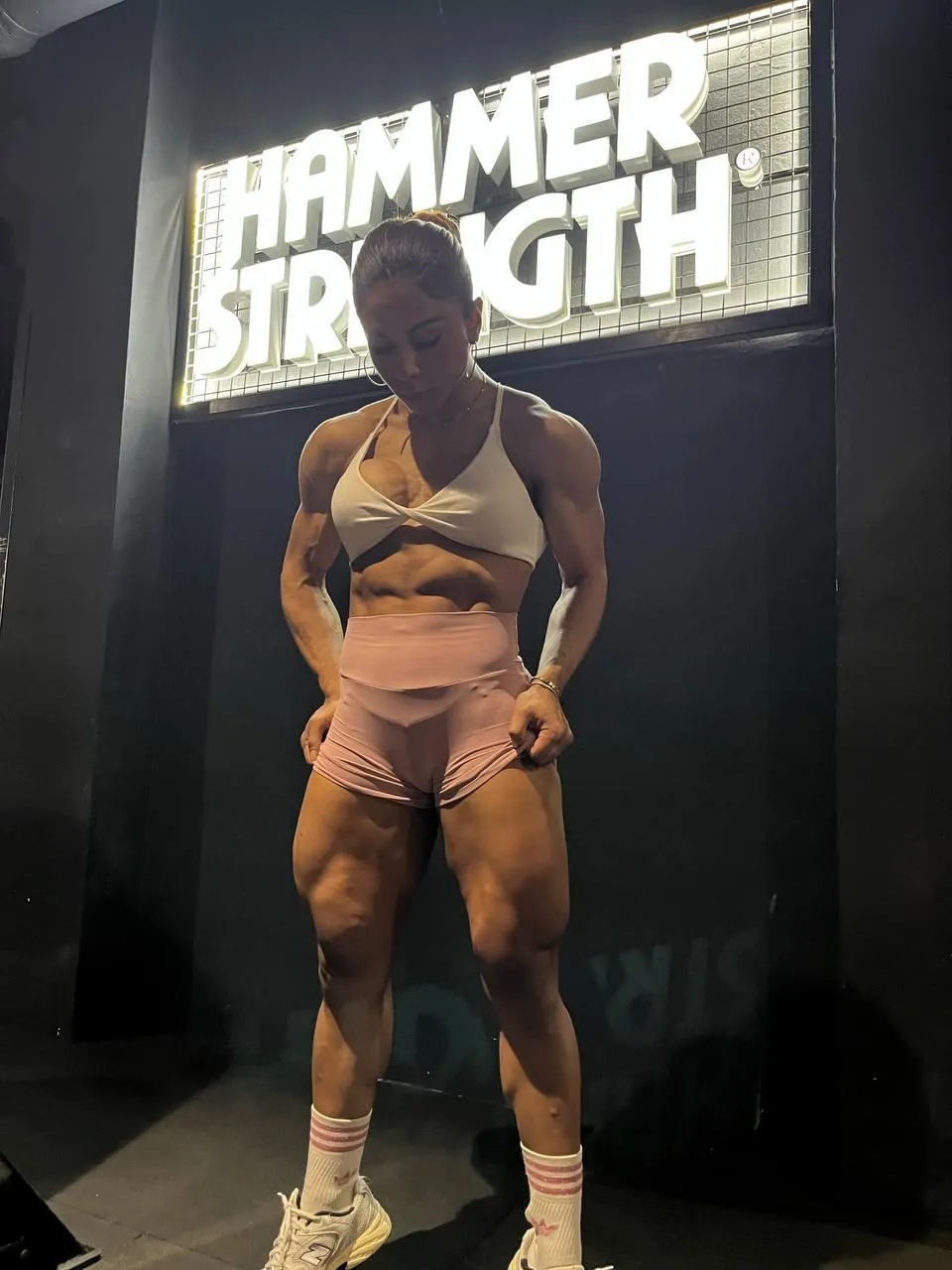 Always going hard at the gym, flexed like never before