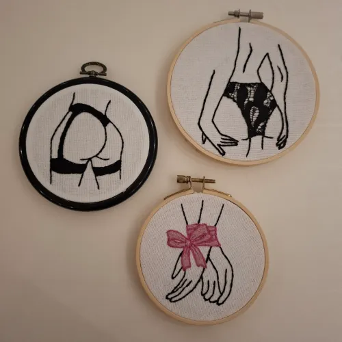 Butts made me take up embroidery again after many years.