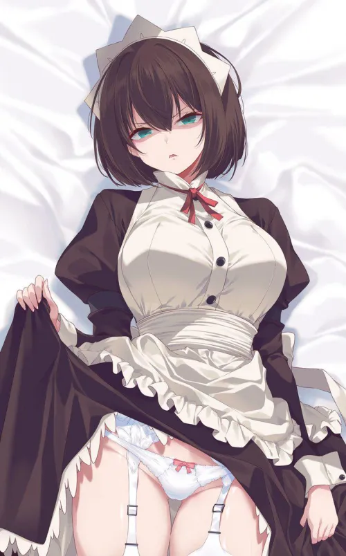 Disgusted Maid Itou Chitose Skirt Lift [Iya Pan]