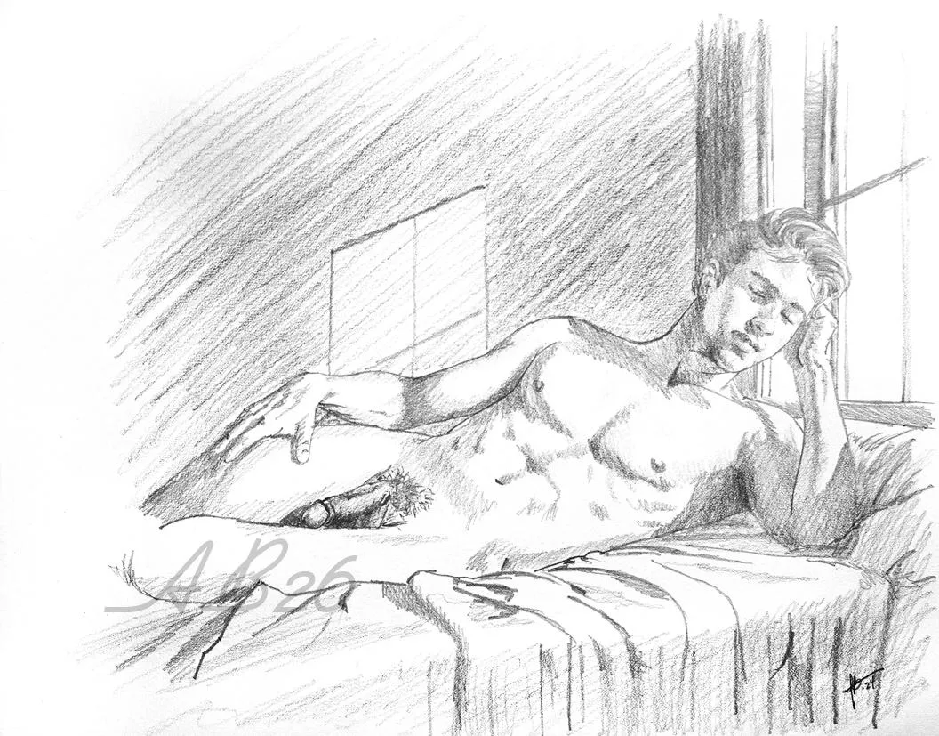 Jim By The Window - pencil by me (alphabeta39)