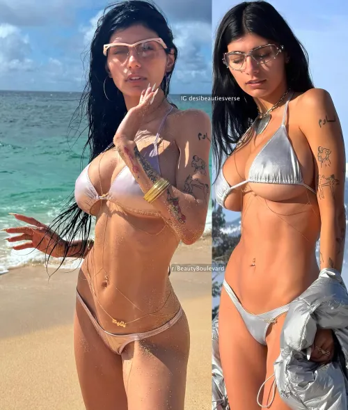 Mia Khalifa could be the ambassador for body jewellery and fancy bikinis