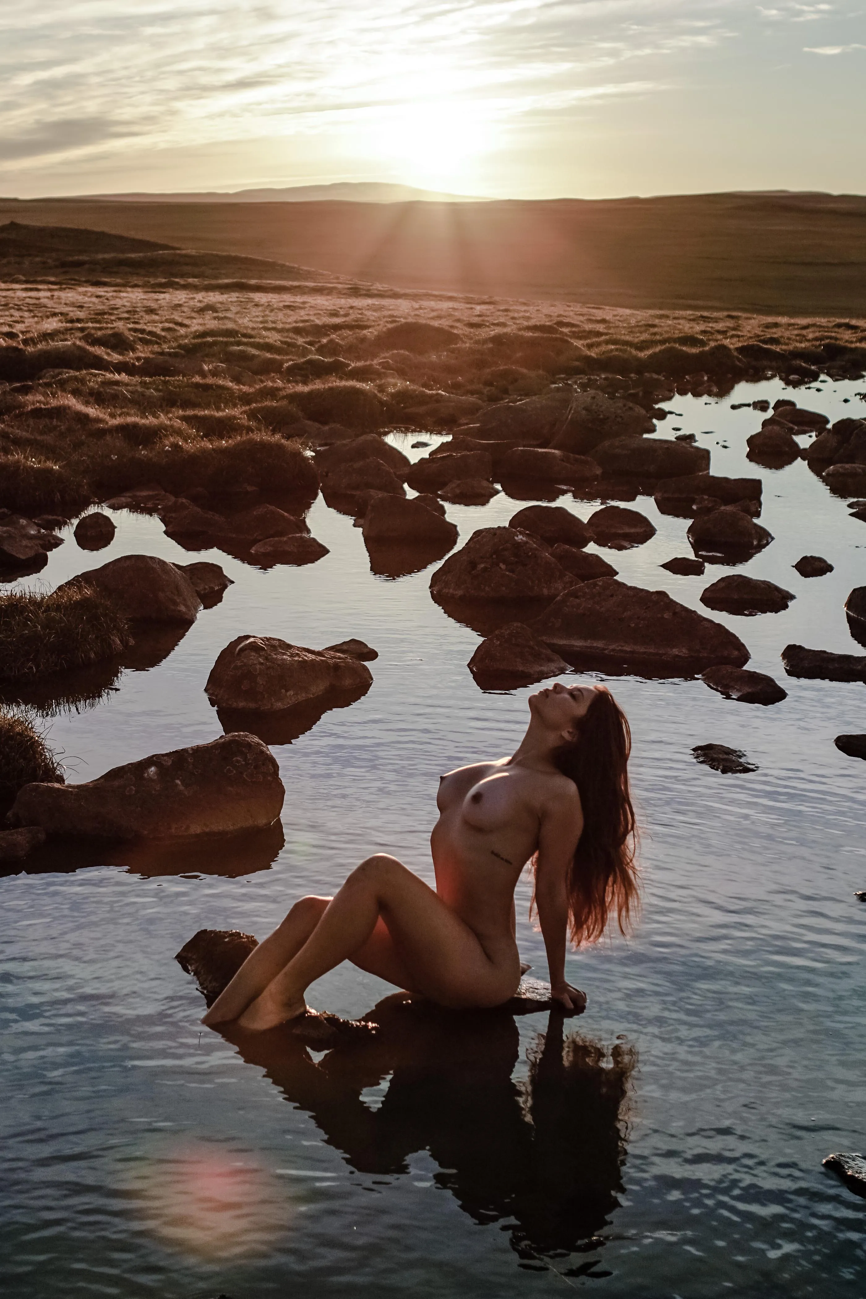 Midnight in Iceland on the Summer Solstice