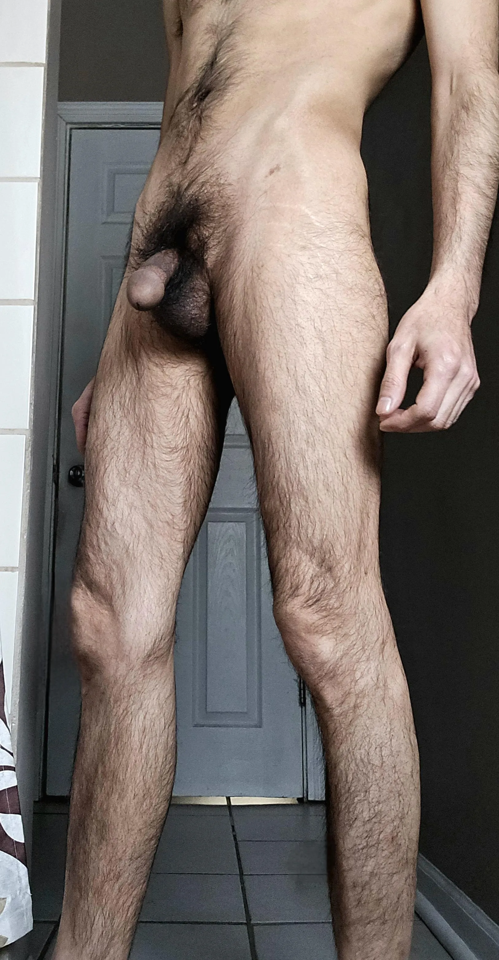 my whole lower half is hairy