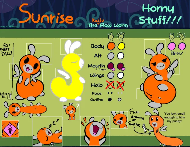 OC Sunrise The Kaiju Flow Worm, reference base