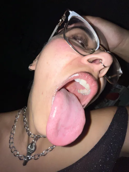 So pink and long, that I could wrap your perversions in it! 👅🥵