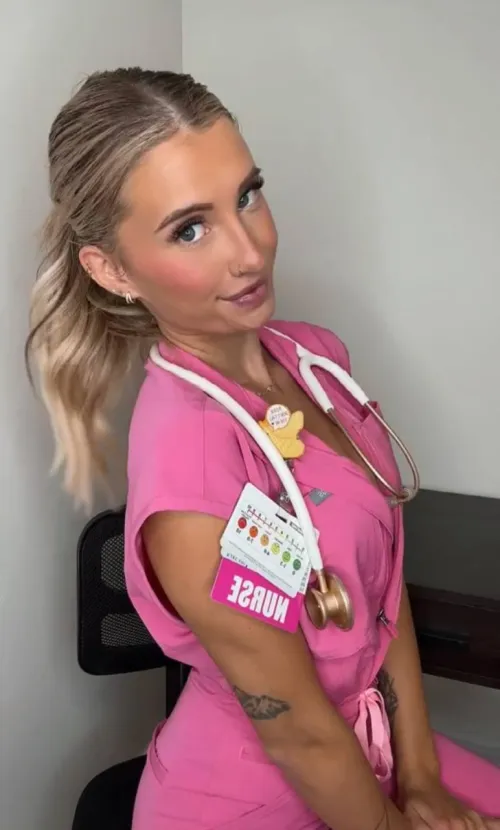 Temperature rising? Must be this nurse's charm