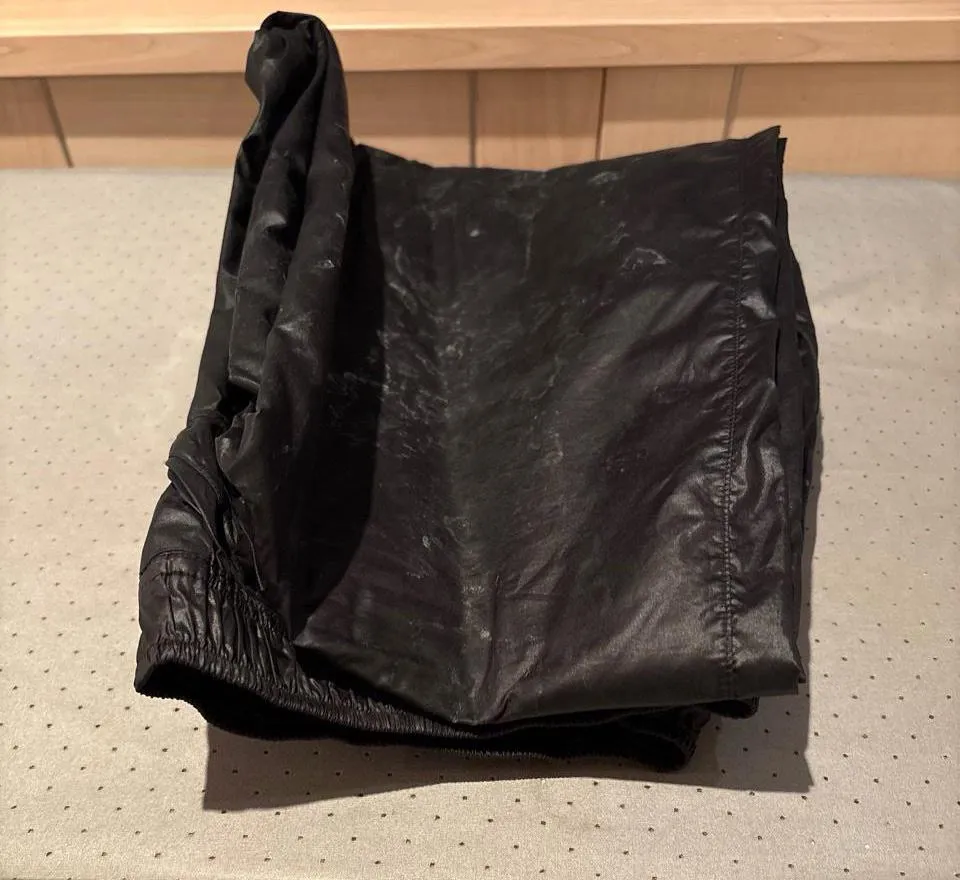 tracksuit bottoms stiff with cum