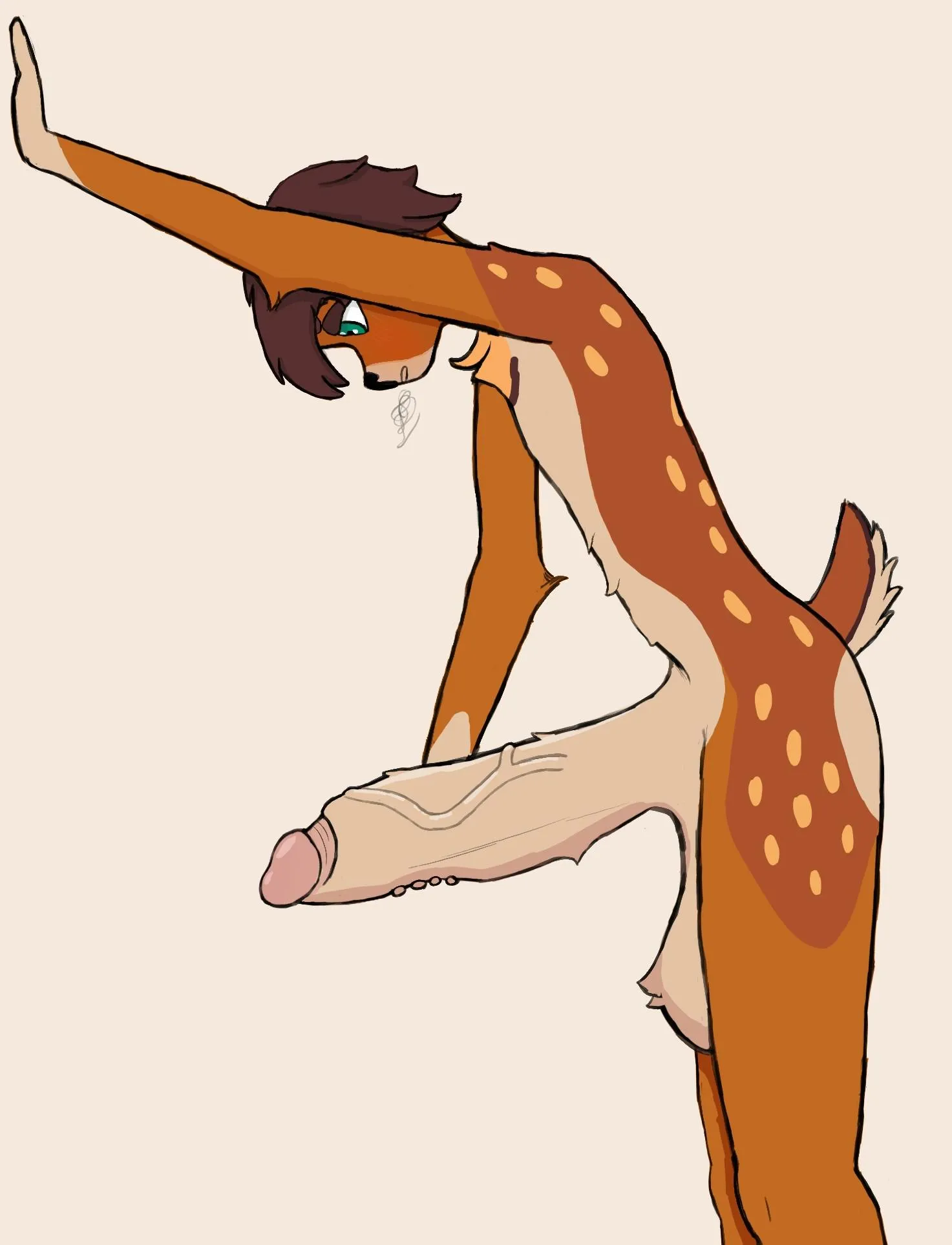 deer boy got a little problem on his hand