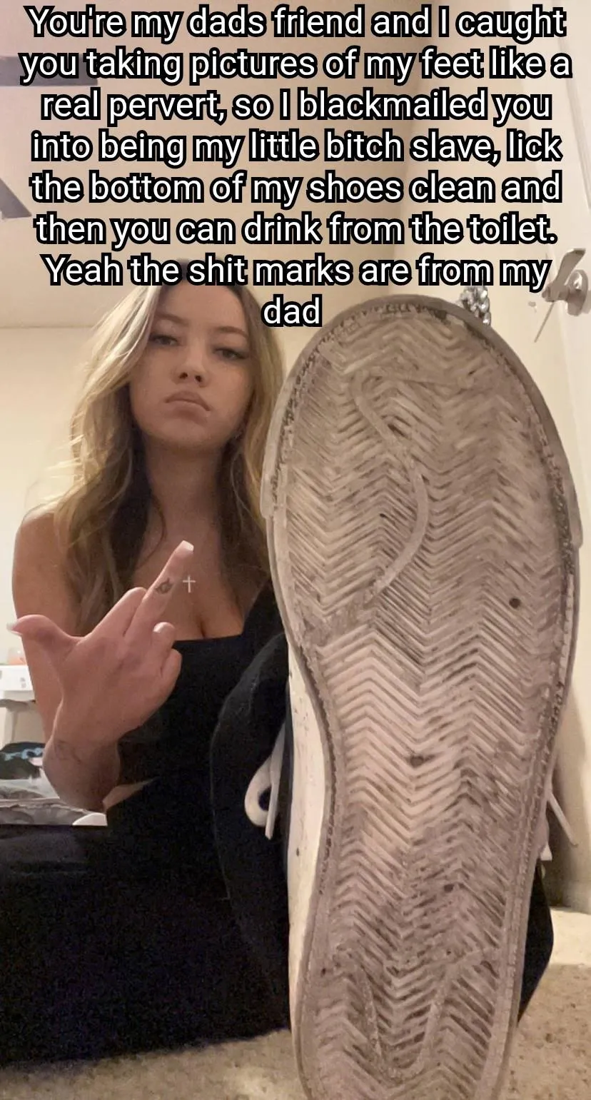 Femdom dirty shoes caption [femdom] [dirty shoes]