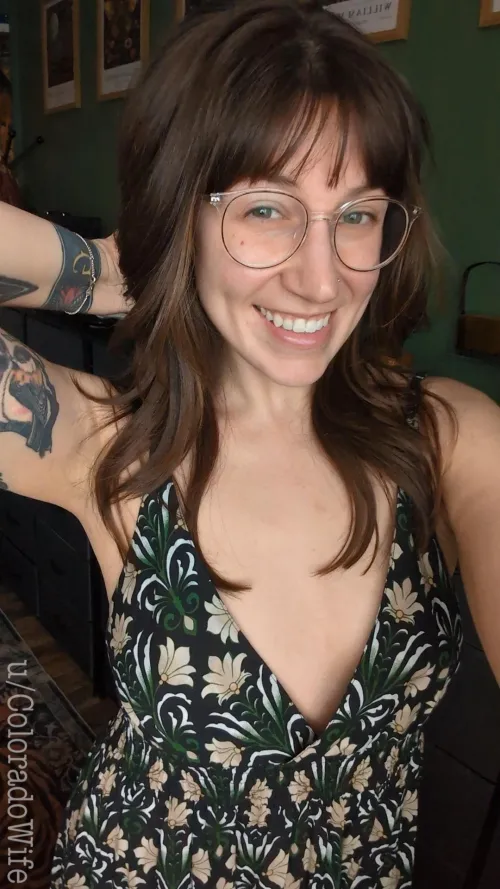 I'm always happy after a fresh haircut