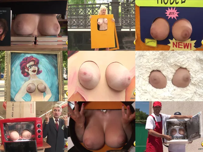 Naked And Funny Boob Holes