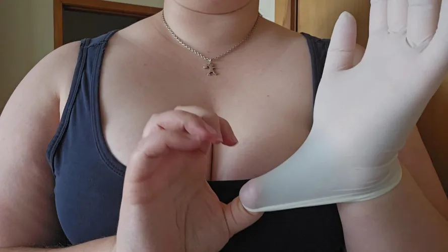 My first time wearing white latex 🤍