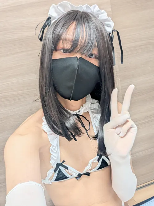 Your Japanese sissy maid reporting for duty, Sir~ 🫡💕
