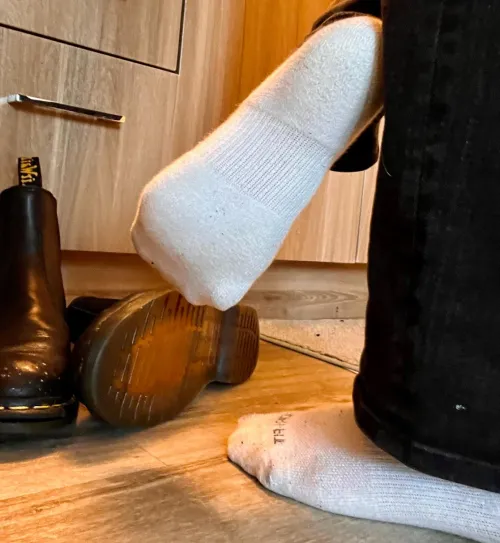 Enjoy a good sniff from 8hr+ shift on my feet