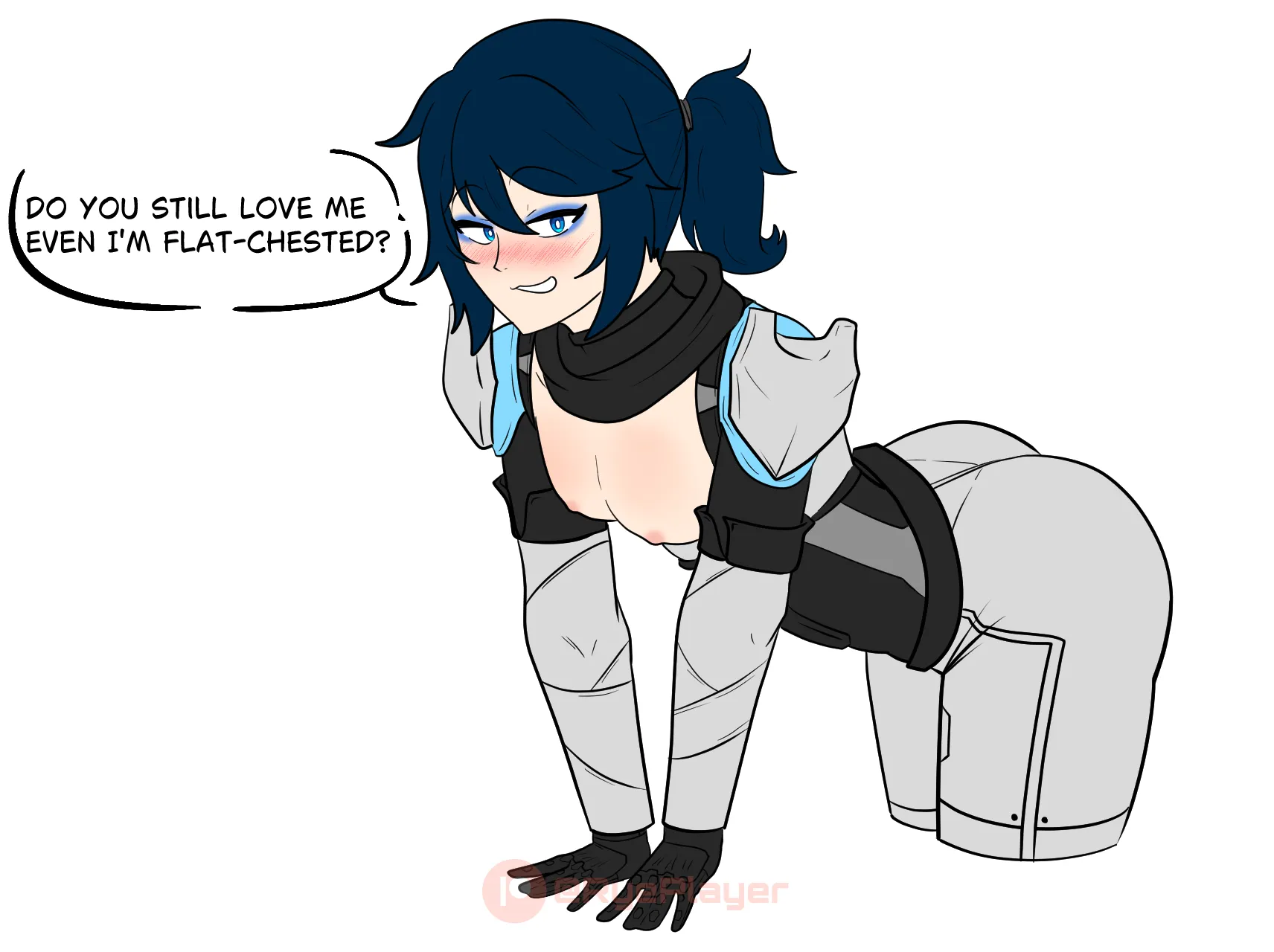 Small breasts can be sexy too - (RyePlayer) (OC) [Human]