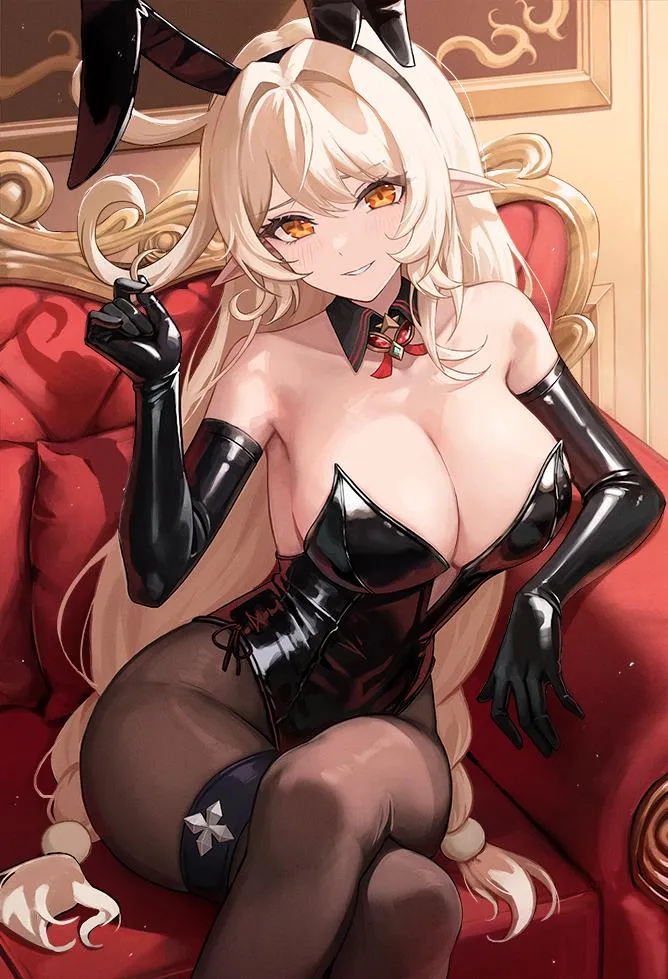 Alice on couch (Mookyuu9) [Genshin Impact]