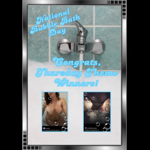 Congrats to our Thursday Theme Day Winners, u/LilyLimey and u/Fun-Without-Intimacy!!!