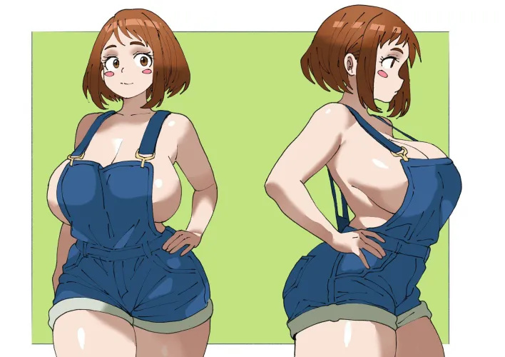 Ochako’s huge tits fill out her overalls (captain_tai) [My Hero Academia]