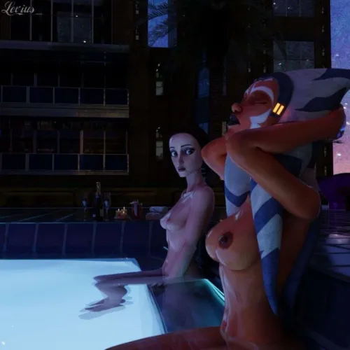 What a pairing. Just before they fuck