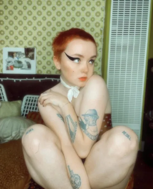 Little alt pixie with a little pink pussy.