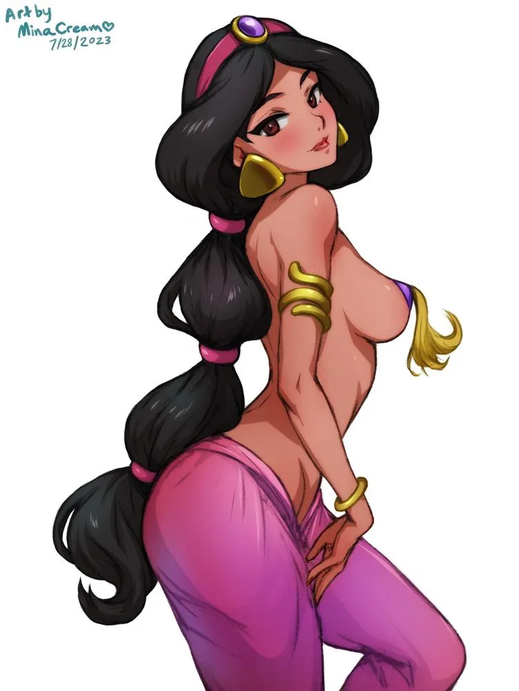 Princess Jasmine looks way better as an exotic dancer (@MinaCreamu)