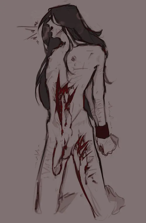 (OC) Bound and helpless [taking requests on what I should draw next]