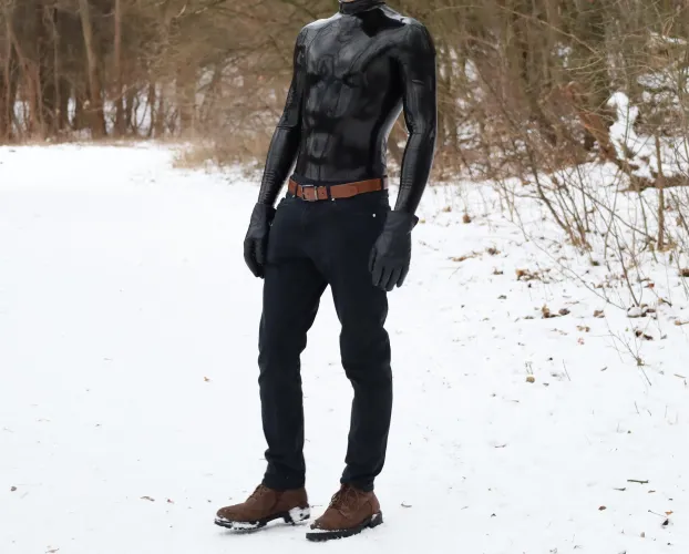 Winter walk in latex