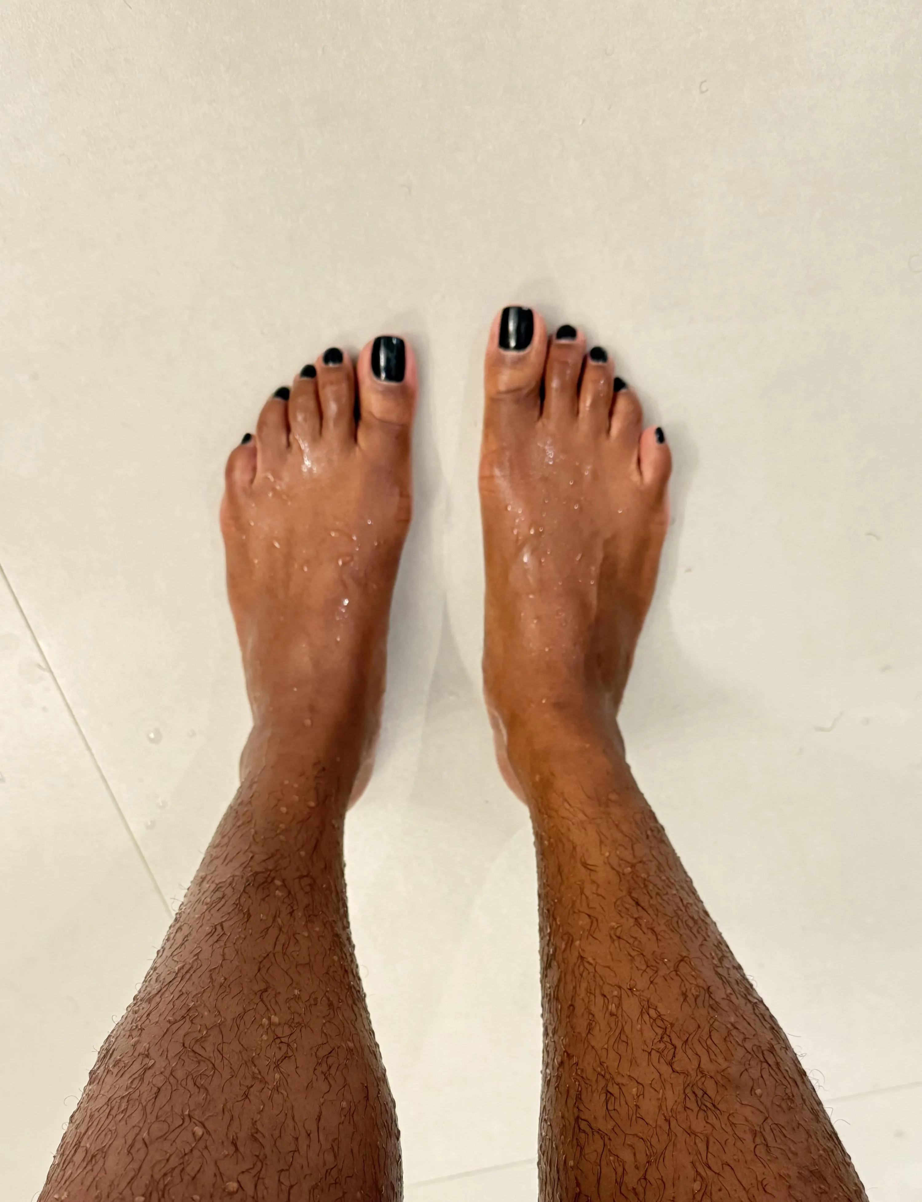 Hairy Legs and Black Toe Nails