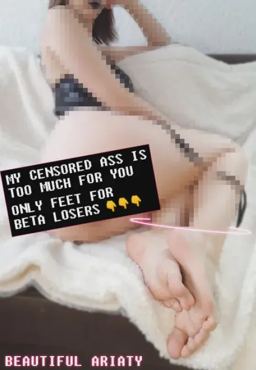 I hope you're good at spoiling my feet.