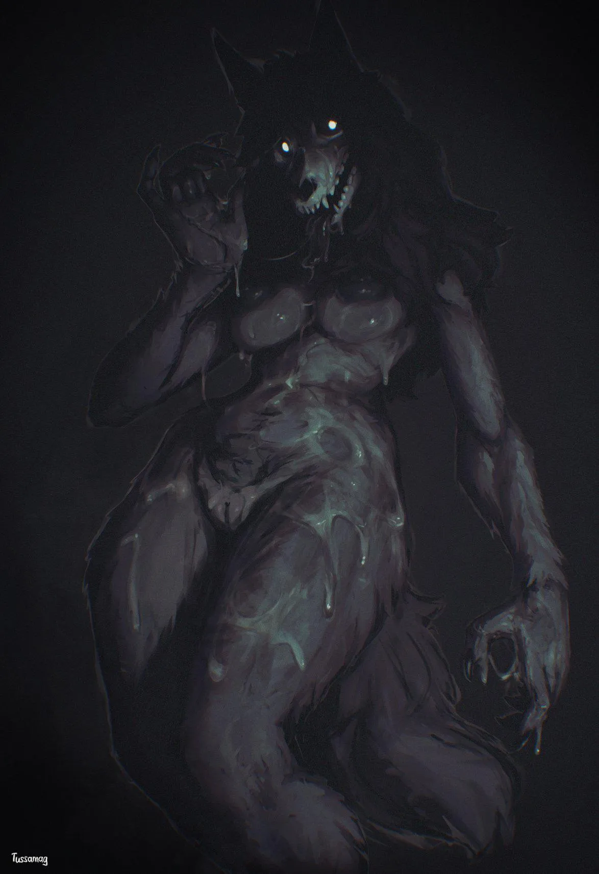 Mal0 got wet  [F] (art by Tussamag)