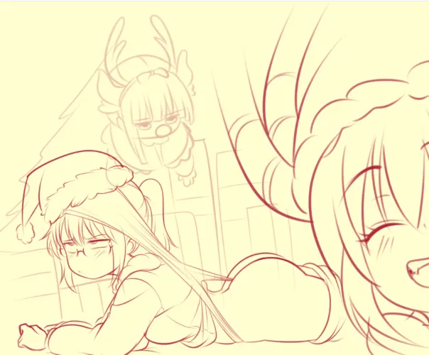 kobayashi wedgie atomic christmas (semidraws)