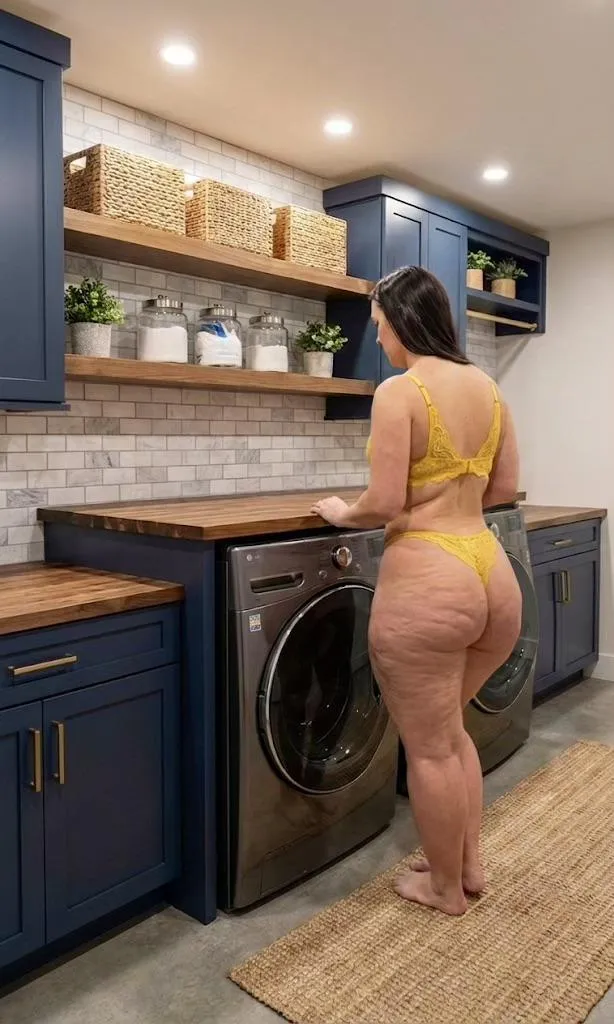Sometimes I’m self conscious about my cellulite….but this laundry room is ridiculous