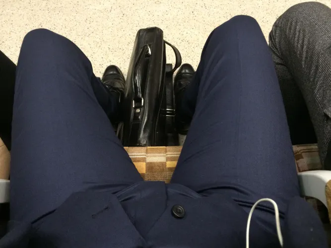 A rare appearance of my three-piece suit.