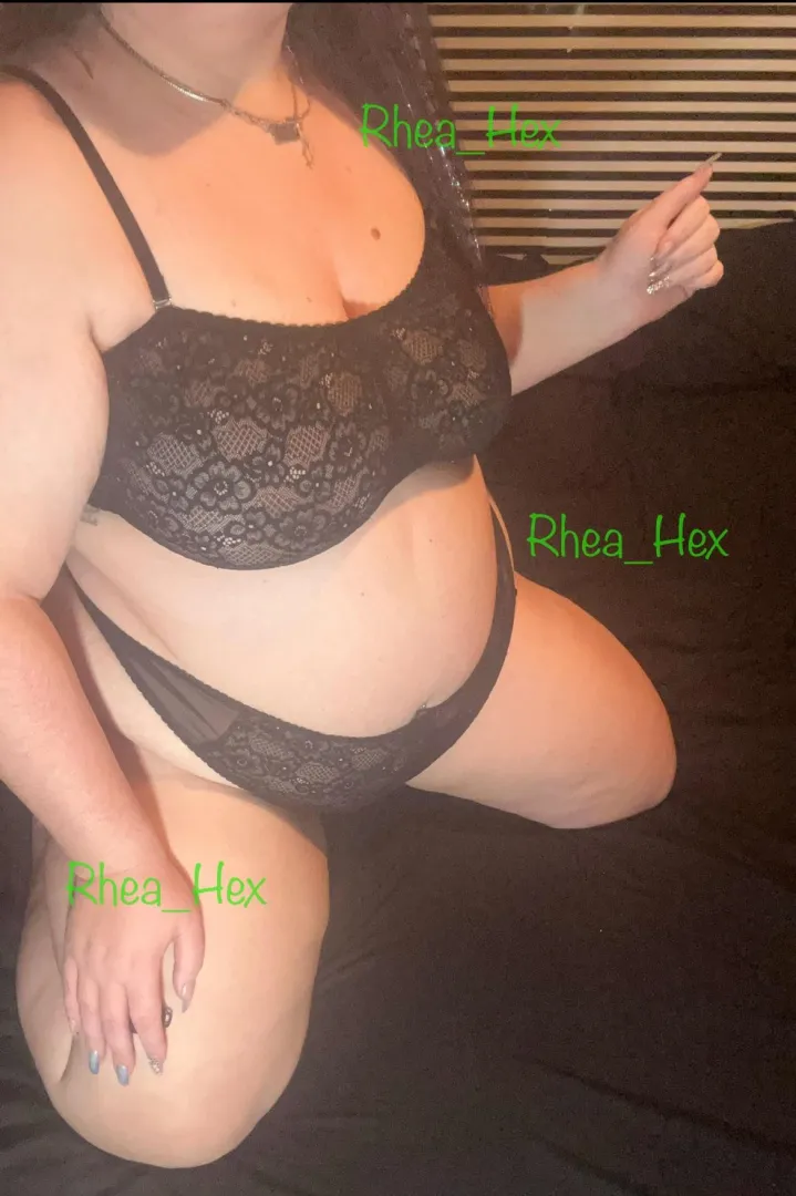 Black lace matching set