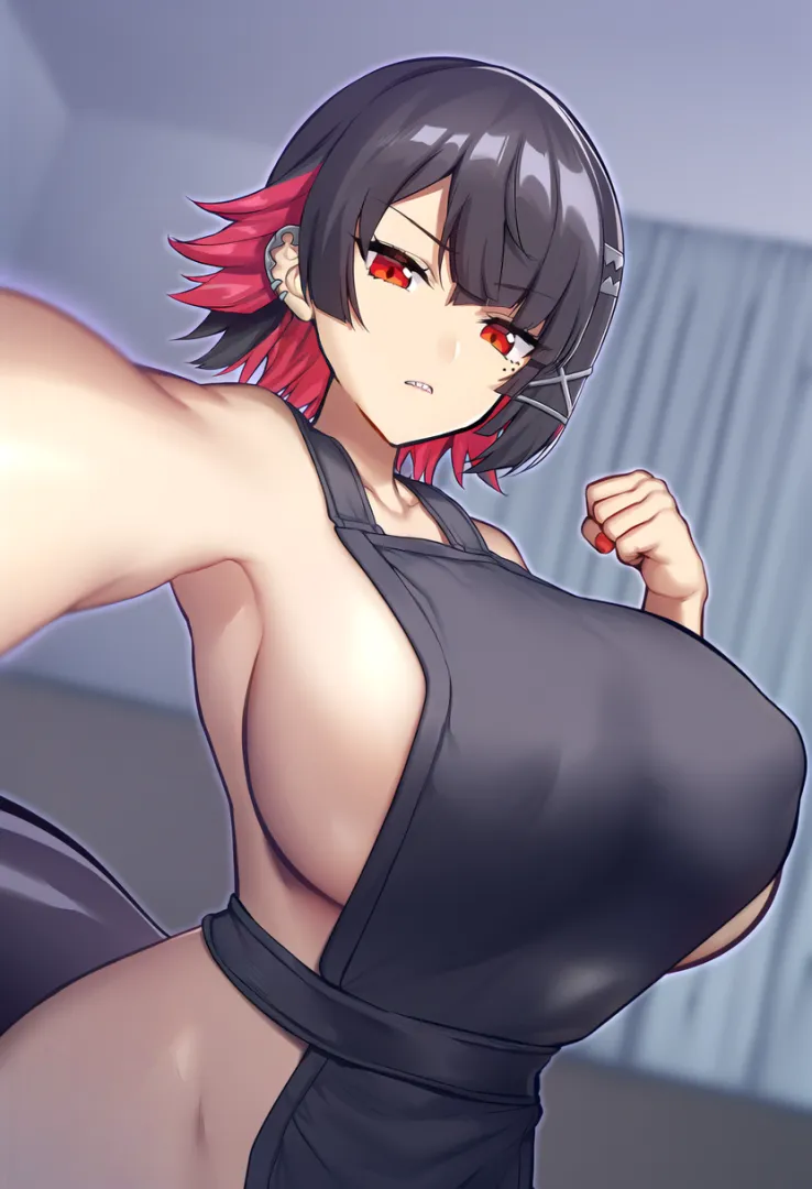 Ellen Joe naked apron (AI) (OC)