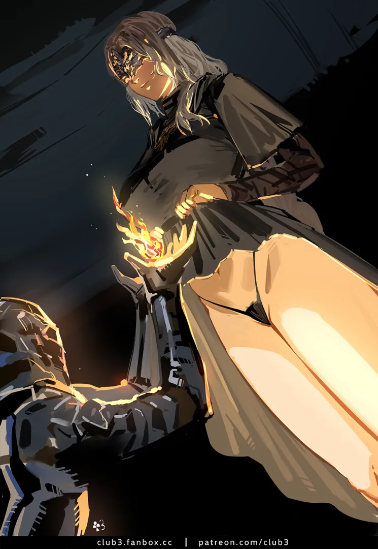 Fire keeper know how to motivate you (♣3/clover3)