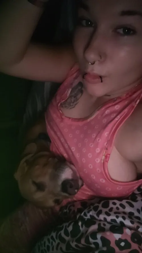 Little bit of a side boob in my pajamas