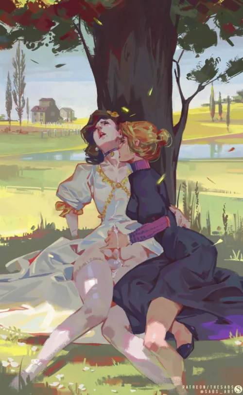 Sneaking away, so we don’t get caught. I just can’t resist playing with my good boy ☺️