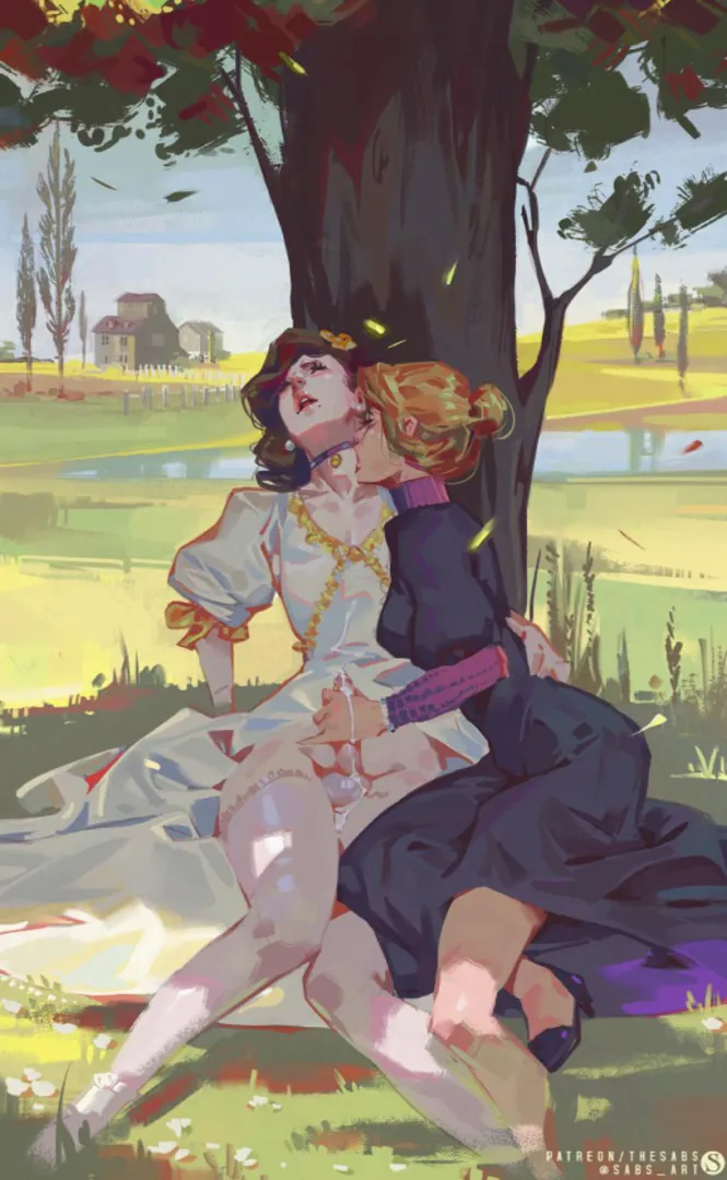 Sneaking away, so we don’t get caught. I just can’t resist playing with my good boy ☺️