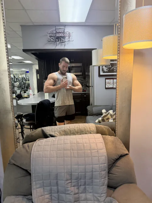 Biceps are pumped to the max today!