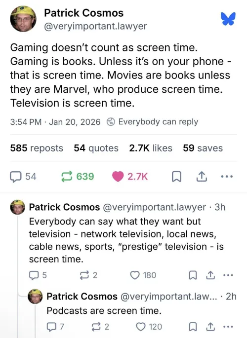 Books are screen time