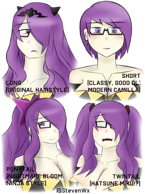 Camilla hairstyles (StevenWx_YT)