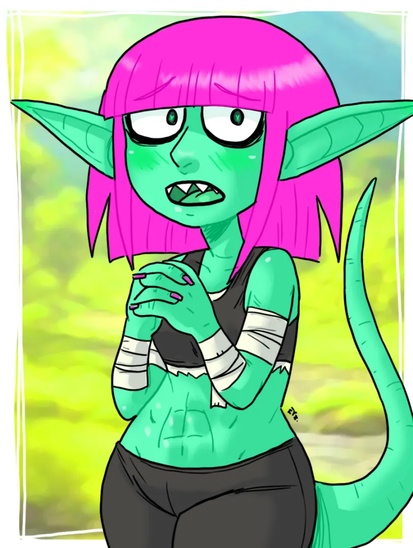 Cucumber — “Shy Encounter (POV)” art by eyz