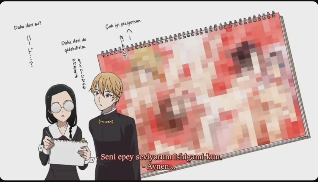 Did someone draw this image's unblurred version?